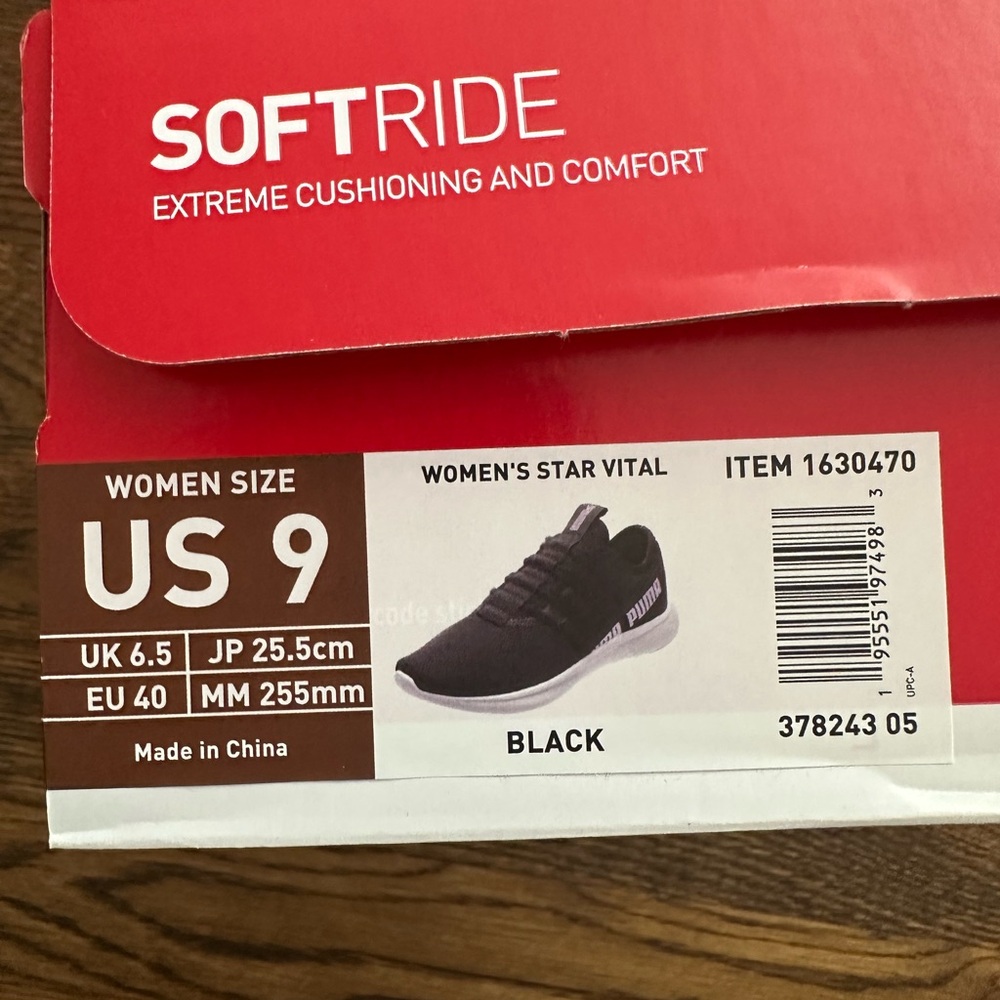 Puma Black SOFTRIDE Sneakers Extreme Cushioning